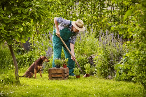 Gardeners Osidge maintaining a welcoming front garden
